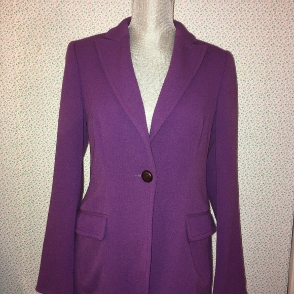Escada Jackets & Blazers - ESCADA Women’s Purple Designer Blazer 34